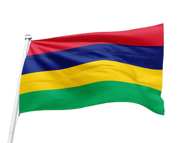 アフリカの国 マウリチュアの国旗