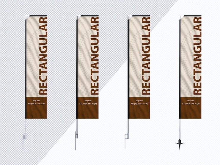 PSD flag pole mockp