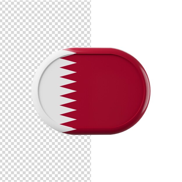 PSD flag of qatar qatar flag 3d illustration