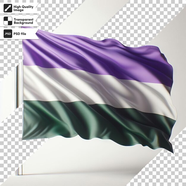 A flag that is on a transparent background