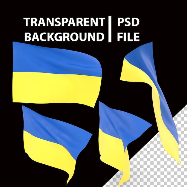 PSD bandiera dell'ucraina png