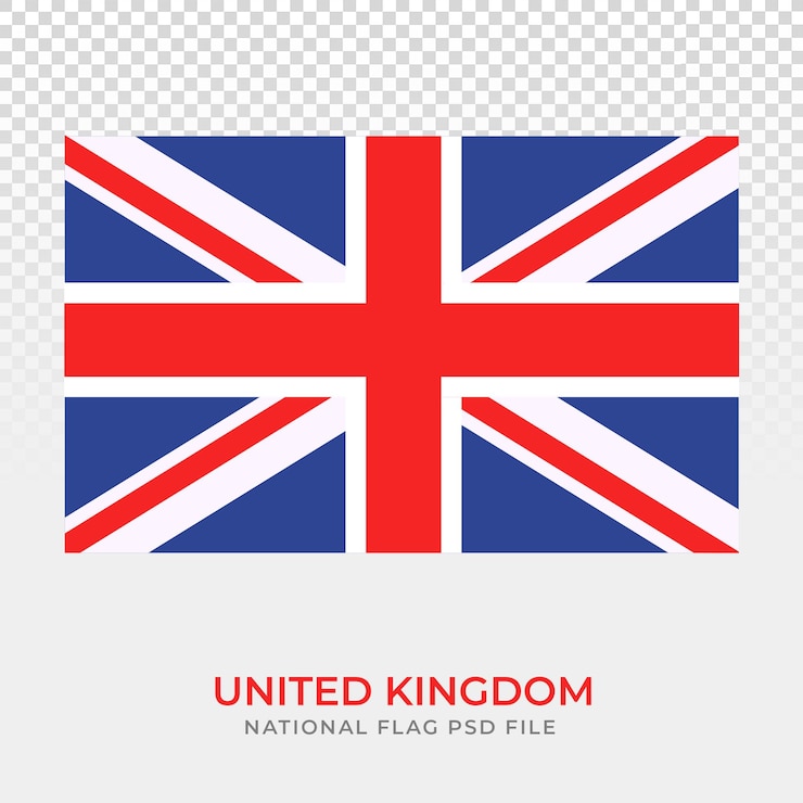 PSD 英国の国旗 国旗 uk