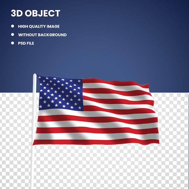 PSD flag of the united states information