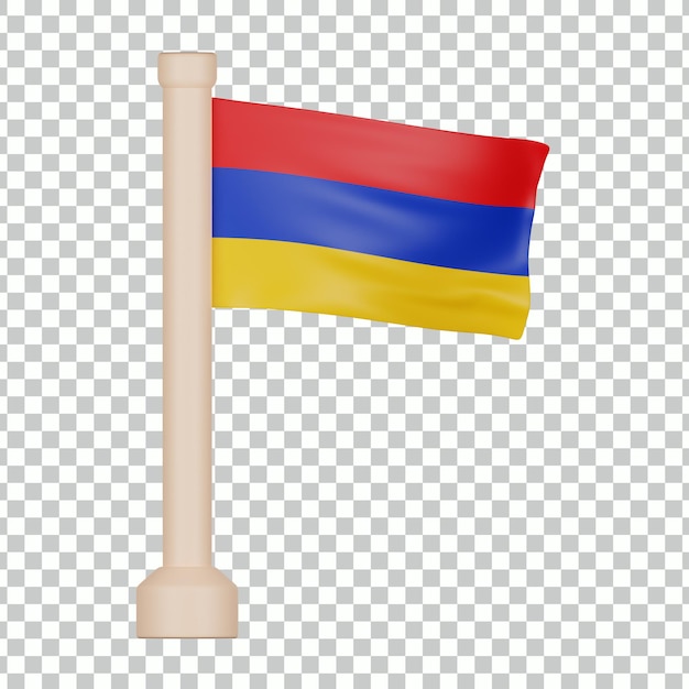 Flaga Armenii Ikona 3d