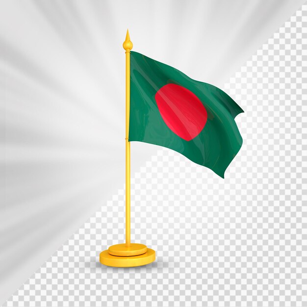 PSD flaga bangladeszu renderowania 3d