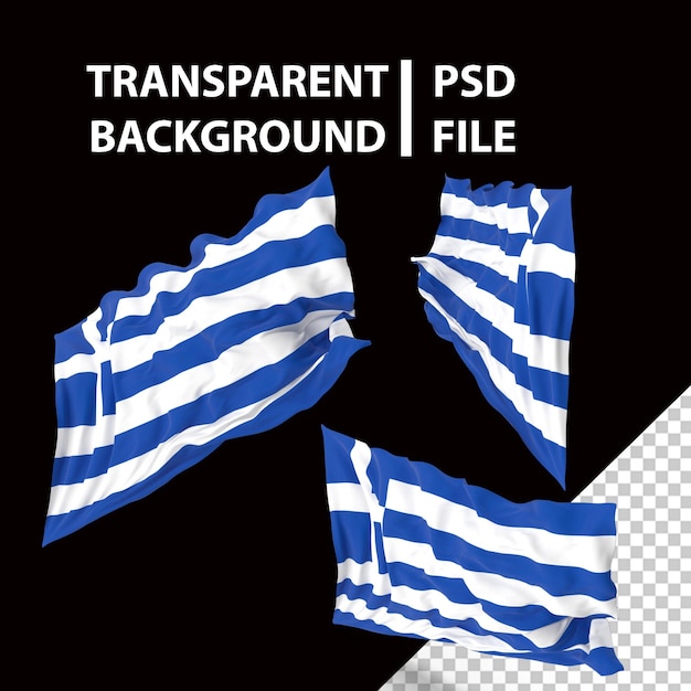 PSD flaga grecji png