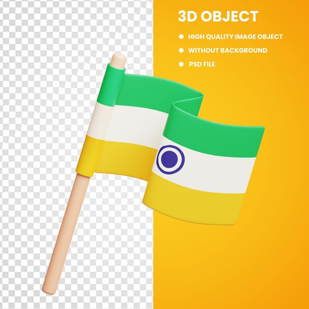 PSD flaga indyjska