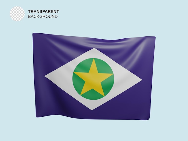 PSD flaga mato grosso brazylia bandeira