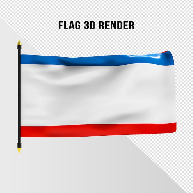Flaga Republiki Krymu Renderowania 3d