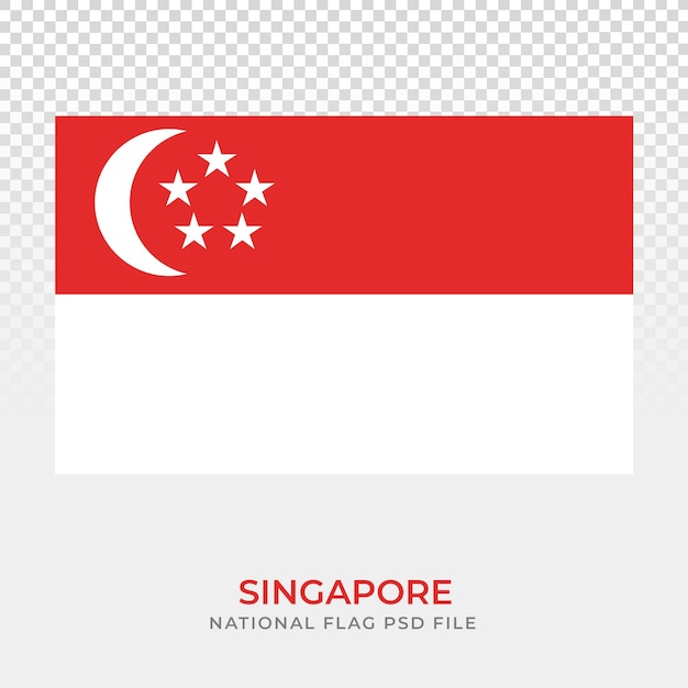 flaga singapuru projekt ilustracji szablonu