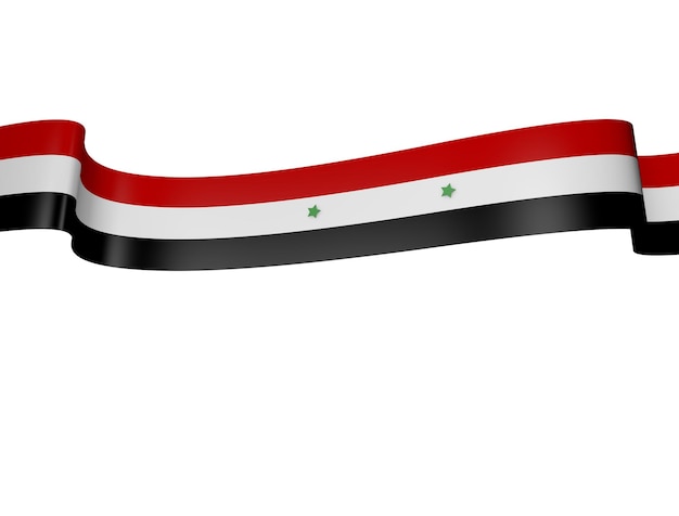 PSD flaga syrii z przezroczystym tłem