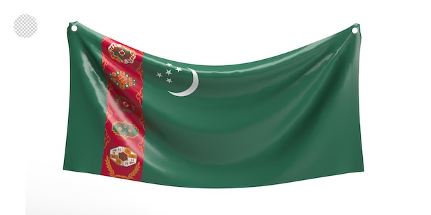 Flaga Turkmenistanu