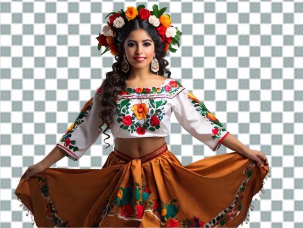 PSD flamenco dancer in beautiful dress png