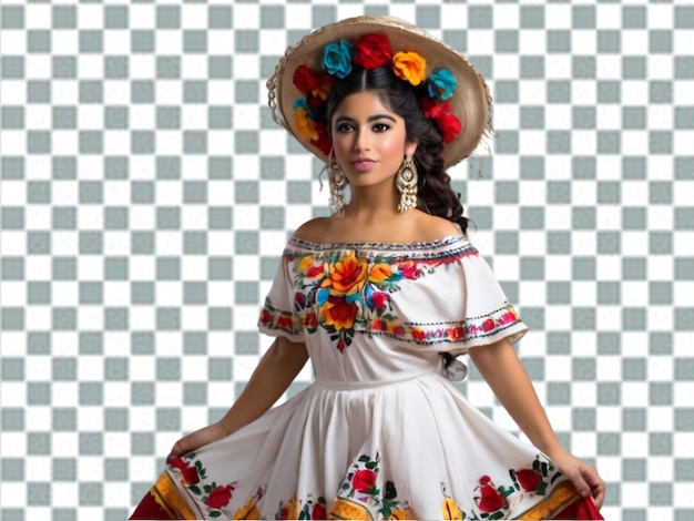 PSD ballerina di flamenco in un bellissimo vestito png