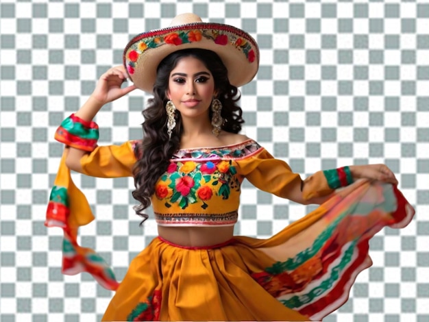 PSD flamenco dancer in beautiful dress png