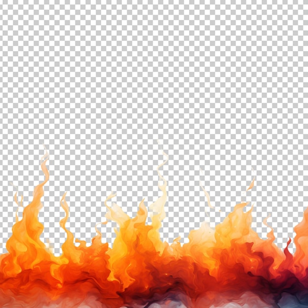 Fiamme effetto fuoco png psd