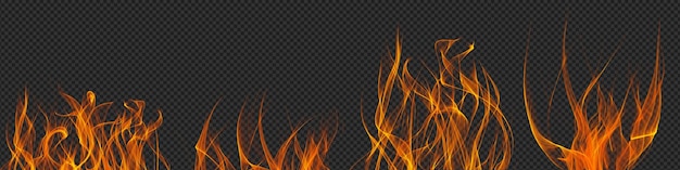 PSD flames fire set