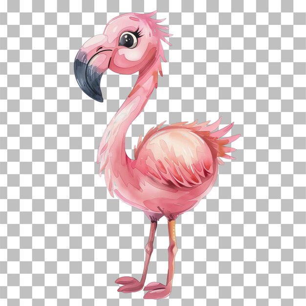 PSD flamingo schattig dier voor de kwekerij