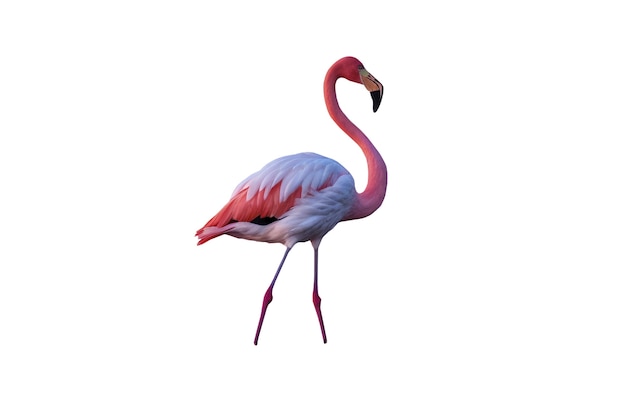 PSD flamingo vogel geïsoleerd