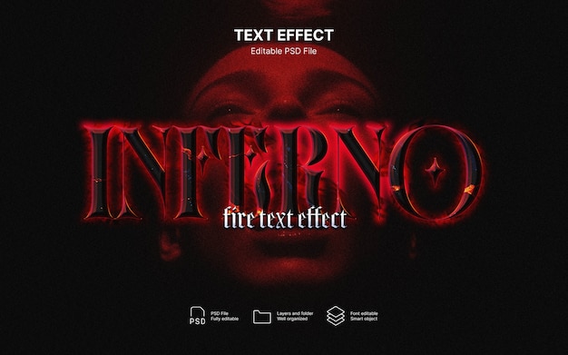 Flamming text effect