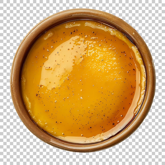 PSD flan png met doorzichtige achtergrond