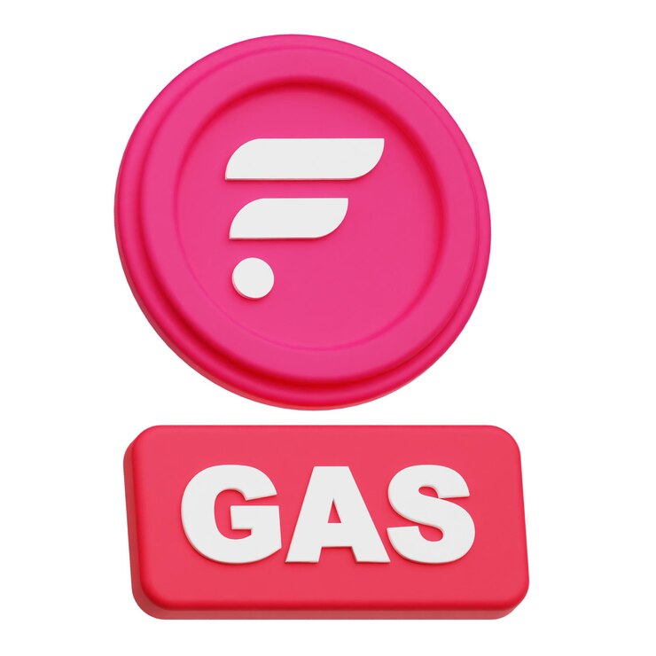 PSD flare crypto token 3d icon isolated on the white background