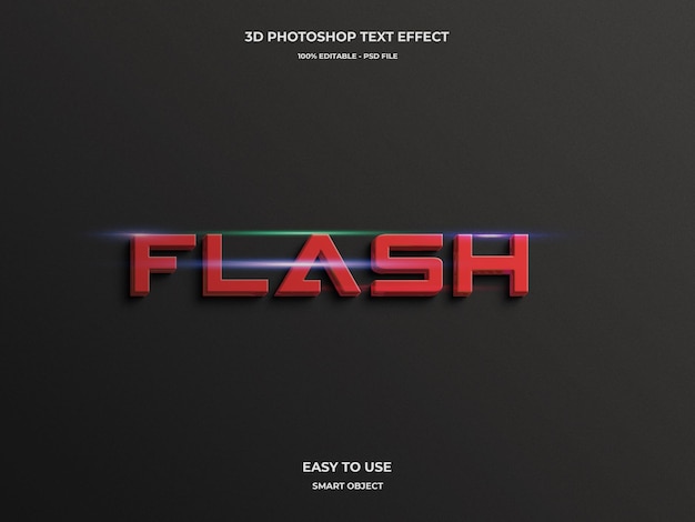 Flash 3d psd bewerkbaar teksteffect