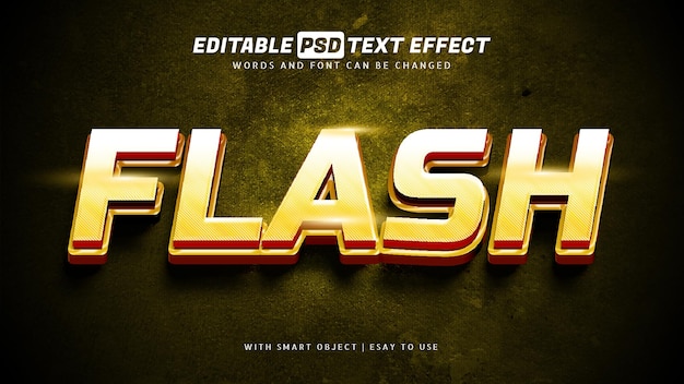 Flash 3d テキスト効果編集可能