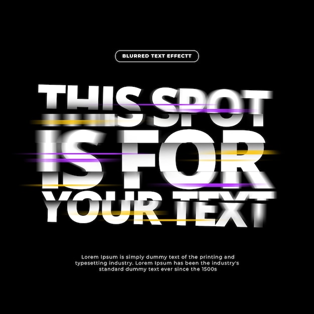 FLASH BLURRED TEXT EFFECT