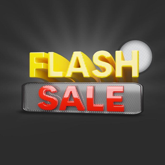 Flash Sale 3D Render Tekst