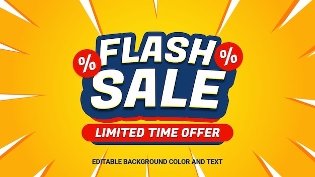 PSD Раскрутка шаблона баннера flash sale