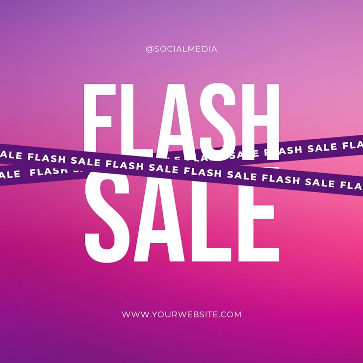 PSD flash sale fashion promotional design for social media and instagram post template psd