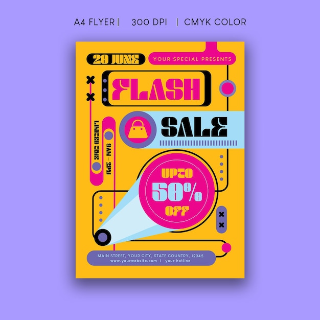 PSD flash sale flyer