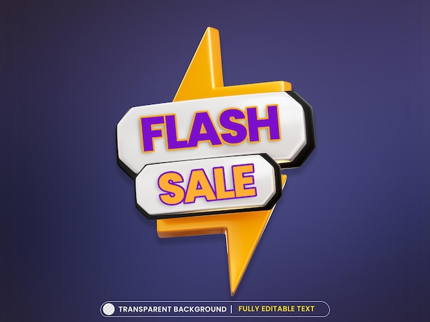 Flash sale modern banner promotional template