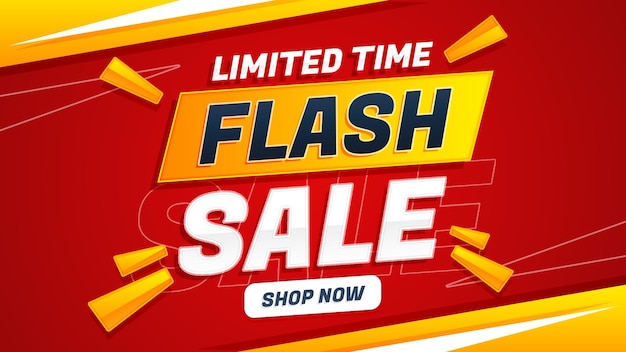 Promozione del modello di banner moderno di vendita flash