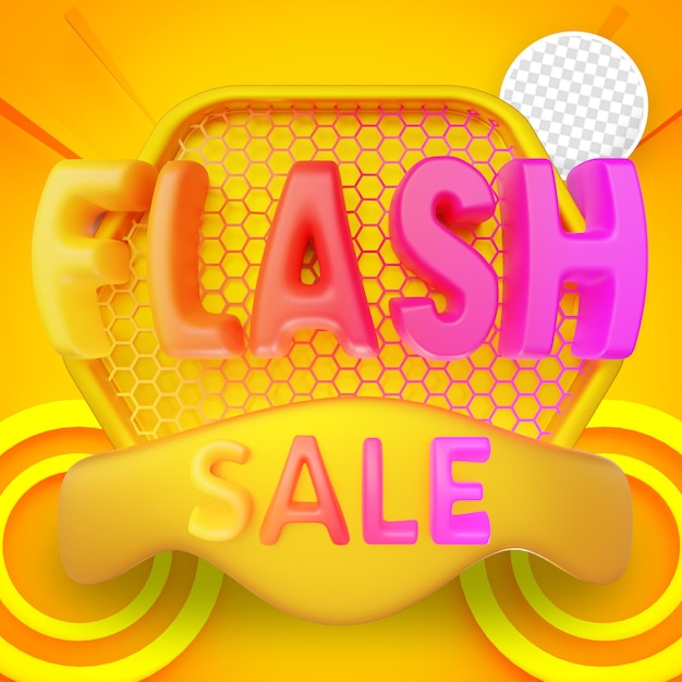 PSD flash sale promotional banner