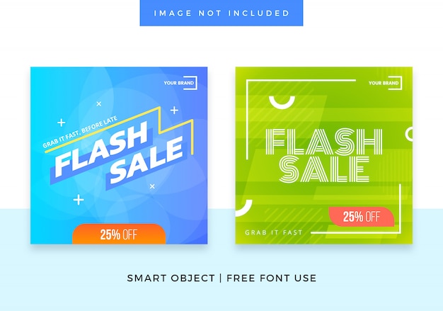 Flash sale Social Media Banner