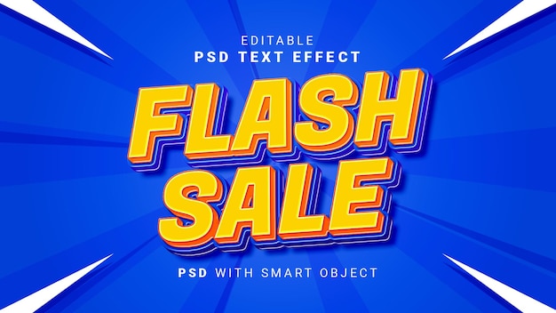 Flash sale-teksteffect