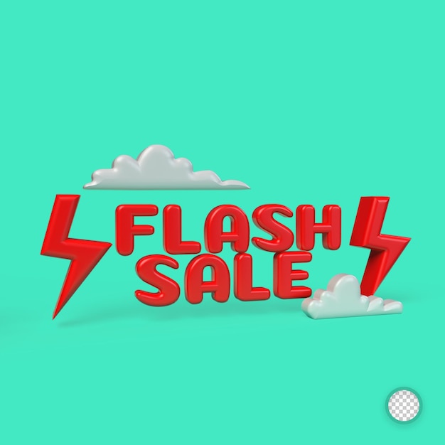 Flash sale text, discount, special offer