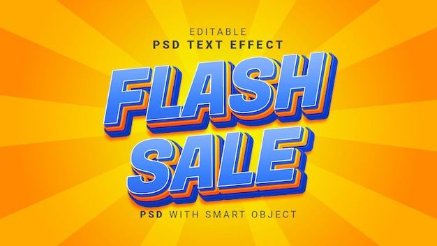 Текстовый эффект flash sale