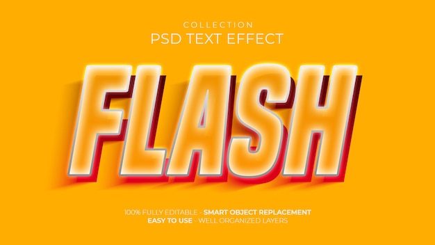 Flash text effect