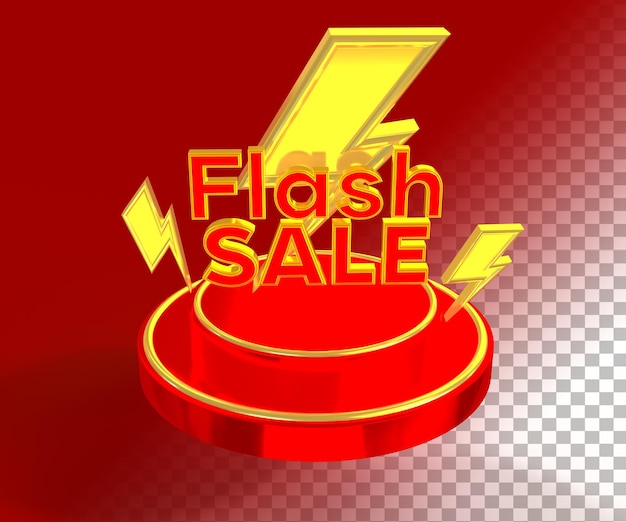 Flash verkoop 3d-tekst