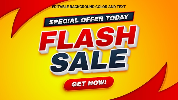 Flash verkoop banner sjabloon promotie