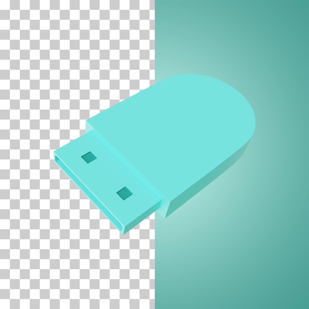 Flashdisk-pictogram 3D-rendering