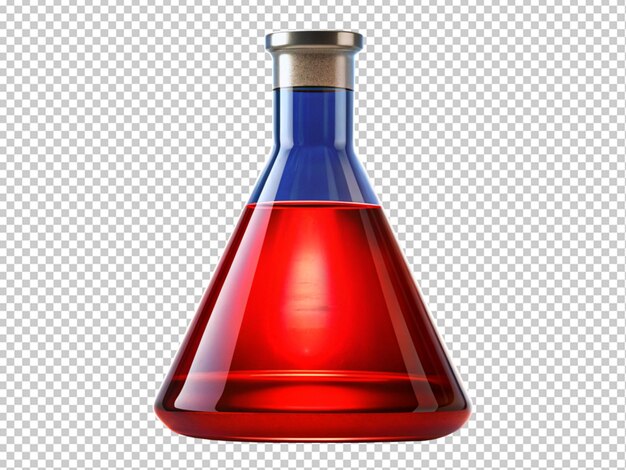 PSD flask with liquid