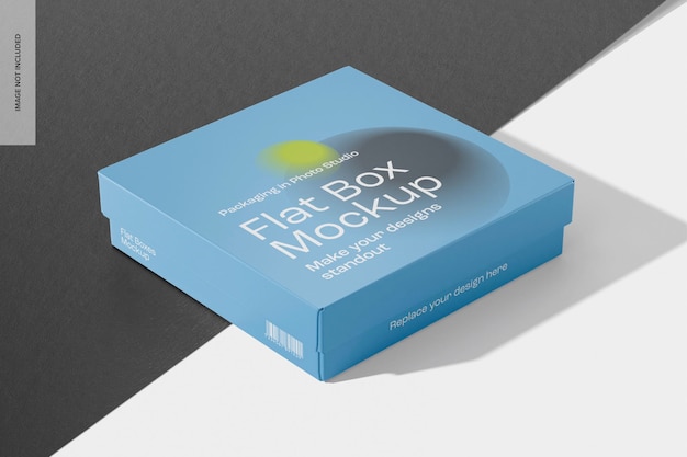 Flat box mockup