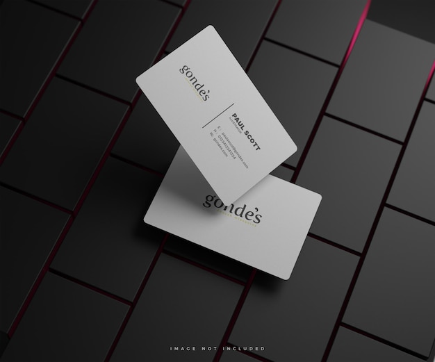 Flat Business Card Mockup