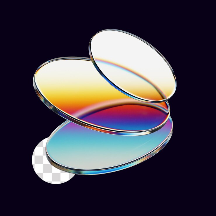 Flat Circle Dispersion Glass Element