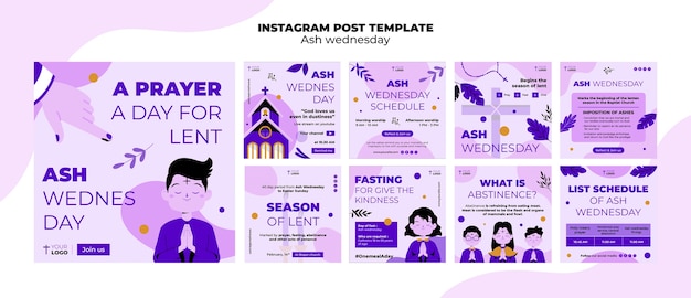 Flat design as woensdag instagram berichten