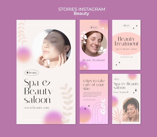 flat design beauty design template